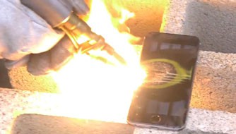 iPhone 6遭6000度烈焰焚烧 过程惨不忍睹