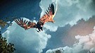 《巫师3：狂猎》实机动图 阴森沼泽白狼战巨鹰