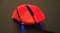 燃情六月 雷柏V20游戏鼠标2015红色镜面版图赏
