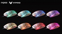 金彩裂变 雷柏V210游戏鼠标香槟金烈焰版图赏