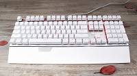 纯白RGB雷柏V720全彩背光机械键盘白色款上市