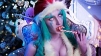 俄罗斯美女COS《WOW》暗夜精灵 一大波胸前福利来袭