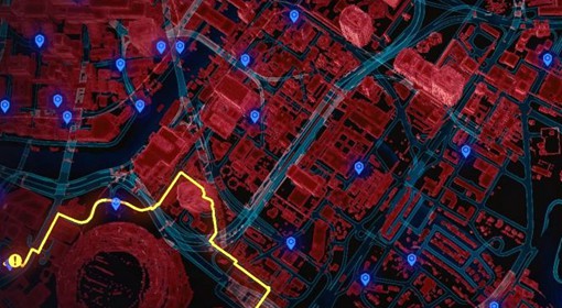 《赛博朋克2077》各区域快速移动点位置图示