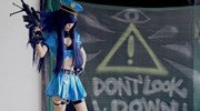 LOL皮城女警COS赏 深沟蛮腰翘臀长腿制服诱惑