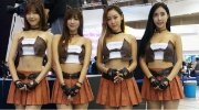 韩国Gstar游戏展萌妹COSer赏 秀沟卖臀露长腿