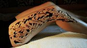 女版骷髅终结者？真能吓死人的裸眼3D纹身 