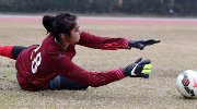 女足门将“队花”赵丽娜 甜美可人身材高挑