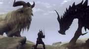 《上古卷轴5：天际(The Elder Scrolls V：Skyrim)》最新艺术截图 超大山羊压杀巨龙惊呆小伙伴