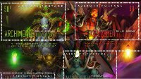 魔兽玩家自制主题邮票：联盟部落及燃烧军团