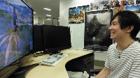《最终幻想15》男主声优造访SE 愉快骑乘陆行鸟