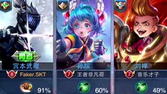 《王者荣耀》大魔王faker首秀遇王者
