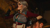 俄罗斯美女COS《巫师3》Ciri 酒馆遭遇猥琐男调戏