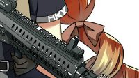 疑似ARX160《少女前线》夏活枪娘部分立绘
