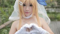 营养收割者《战舰少女r》汤圆COS加加婚纱图集