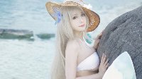 中秋炖乌龟汤？《战舰少女r》列克星敦泳装COS