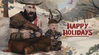 各大游戏厂商发图齐贺圣诞 奎爷带儿子雪地玩PS4