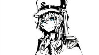 这种风格也不错《战舰少女r》黑白军装同人图集