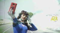 韩国小姐姐《守望先锋》D.VA真人片 人美特效更惊艳