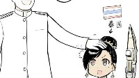 作者梗懂得真多《战舰少女r》球菌漫画：摸头杀