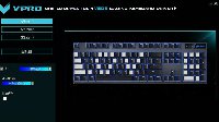 魅惑冰蓝 雷柏V805背光游戏机械键盘灯光驱动设置
