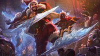 《LOL》圣诞老人德莱文原画 侩子手笑容让人胆寒