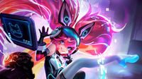 《王者荣耀》安琪拉新皮肤炫彩缤纷 赛博朋克似初音