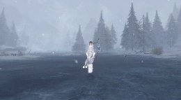 《逆水寒》二测极致画质实录 沧州雪景风景展示