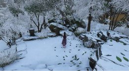 《逆水寒》二测极致画质实录 杭州雪景风景展示