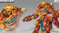《守望先锋》国外大神自制狗年奥利莎石狮子皮肤