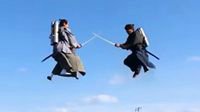 岛国人黑科技演绎“飞天武士” 小岛秀夫转推点赞