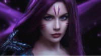 美艳猎手蓄势待发 俄美女COS《LOL》虚空之女卡莎