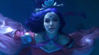 俄罗斯妹子水中COS《LOL》风女 中国风唯美惊艳