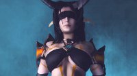 俄美女COS恶魔猎手瓦莉拉 下乳微露尽显南半球风采