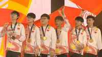 CCTV5报道亚运会《LOL》中国队夺冠 特别夸奖Uzi