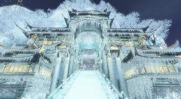 千年深雪《逆水寒》瑶光城风景展示视频