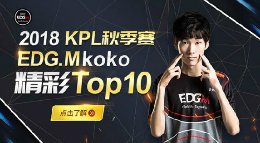 《王者荣耀》2018KPL秋季赛EDGM.koko精彩TOP10
