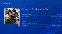 外媒披露PS4平台《只狼》首日补丁容量：3.67GB 