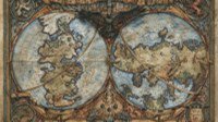 大触用水彩画游戏影视地图 描绘八方旅人、魔戒世界