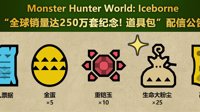 《怪物猎人：世界 冰原》全球销量250万套 官方送纪念道具包