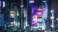 《赛博朋克2077》拍照模式动图 夜之城霓虹闪烁
