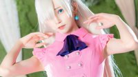 《七大罪》伊丽莎白COS 蛮腰短裙和黑丝更配哦