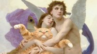 PS达人把橘猫P进世界名画 性感胖橘的诞生