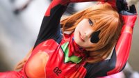 岛国妹子COS明日香 胶衣战斗服和女仆装全都要