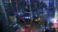 网曝《超人》游戏概念图：大超在繁华大都会飞行