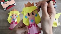 小姐姐《纸片马里奥》折纸教程 教你制作桃子公主