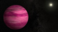 NASA宇宙中发现粉色神秘星球 质量是木星的四倍