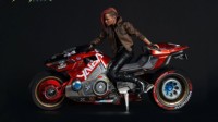 《赛博朋克2077》手办套盒开启预购 主角V骑乘酷炫红色摩托