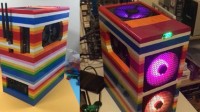 国外玩家组装了一台乐高PC 色彩斑斓超酷炫