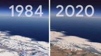 谷歌地球公布近年环境变化 冰川融化绿地减少