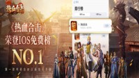 登榜第一！《热血合击》创角人数再创新高！